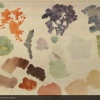 Color notes for rocks, lichens and stains, for use in Klipspringer Group, Akeley Hall of African Mammals