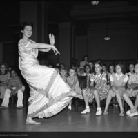  Madame La Meri performing East Indian dances, 1943